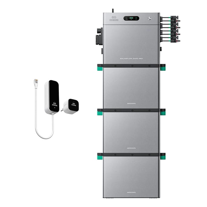 Zendure SolarFlow 2400 Pro - SolarFlow 2400 Pro & Slimme Meter P1 / 3*AB3000L (8.64 kWh) / Zonder panelen