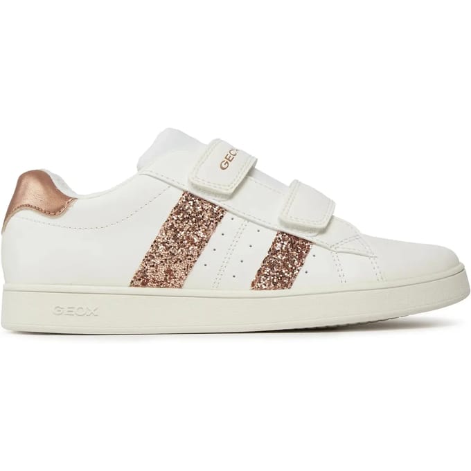 GEOX ECLYPER MEISJES Sneakers - WIT/ROSÉGOUD - Maat 33