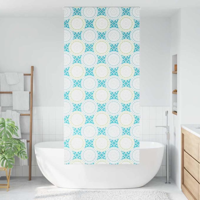 vidaXL - Doucherolgordijn - 90x240 - cm - stofbreedte - 86 - cm