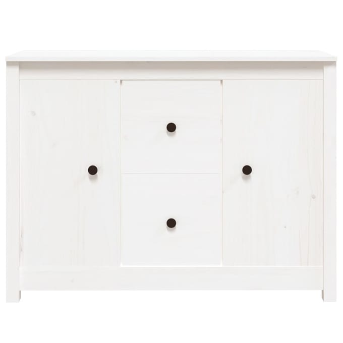 vidaXL - Dressoir - 100x35x74 - cm - massief - grenenhout - wit