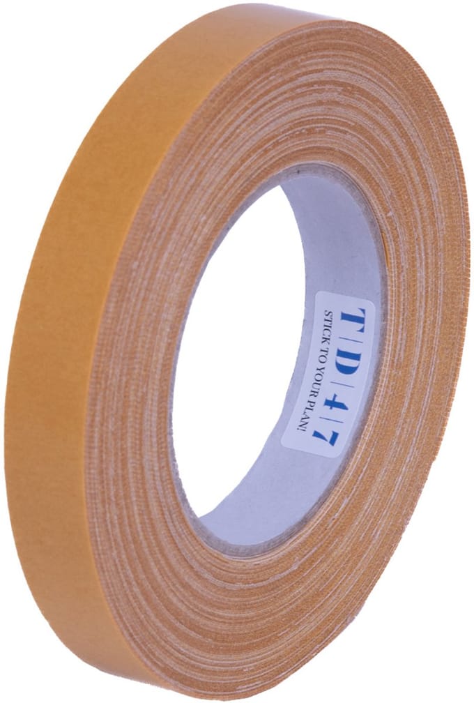 TD47 Dubbelzijdige High Tack linnen tape 19mm x 25m