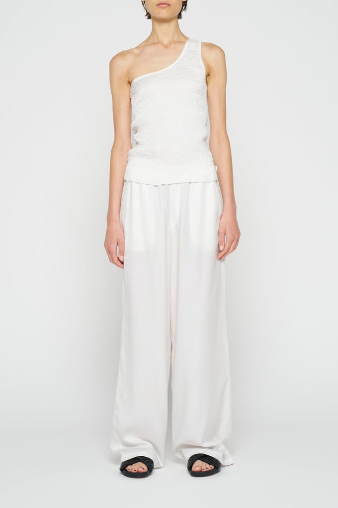 10DAYS One Shoulder Smock Top Ecru Größe: S | Tanktops Outlet | Damen | Braun