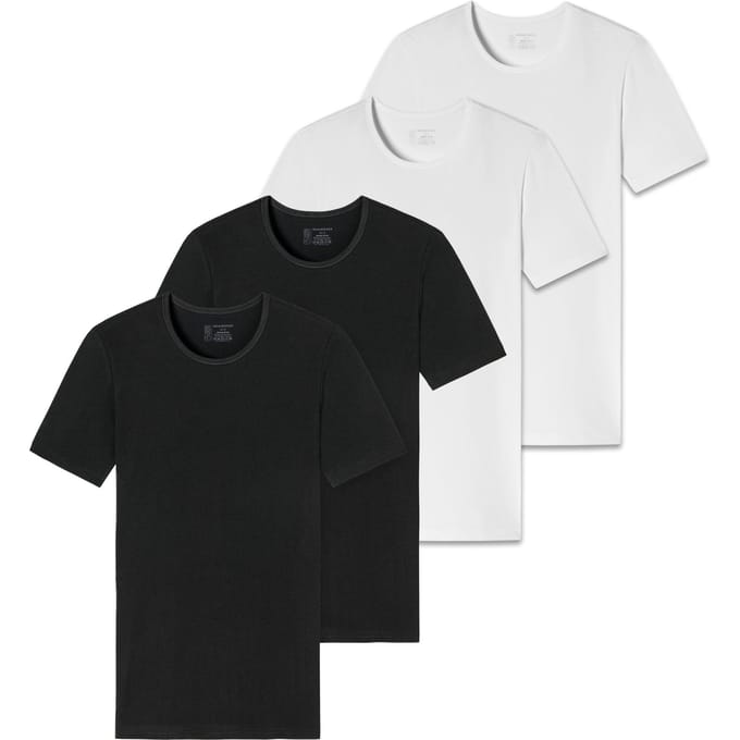 SCHIESSER T-shirt 2PACK T-shirt Verpakking van 4