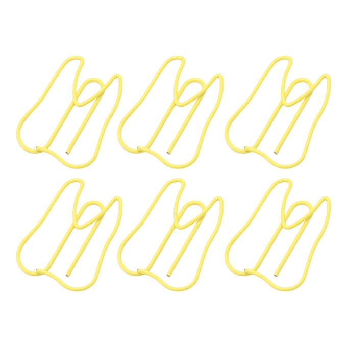 100 Pièces Trombonnes Métal Multifonctionnel Pince Mémo Papier Portable Clips de Bureau pour Document Jaune rouge