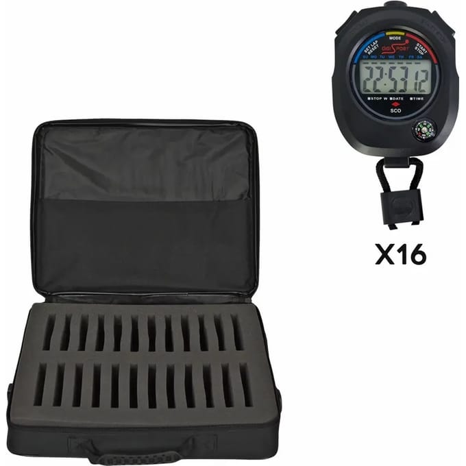 Batch 16 sco stopwatches + soft case Digi Sport Instruments