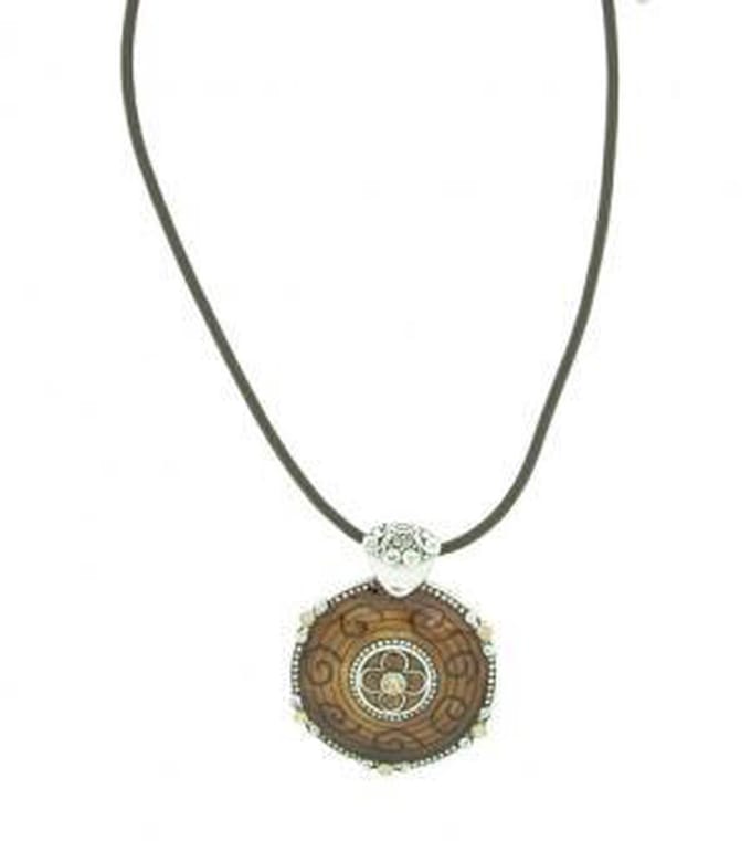 Behave - Ketting - Bruin Epoxy 40 cm lengte + 7,5 cm verlengketting