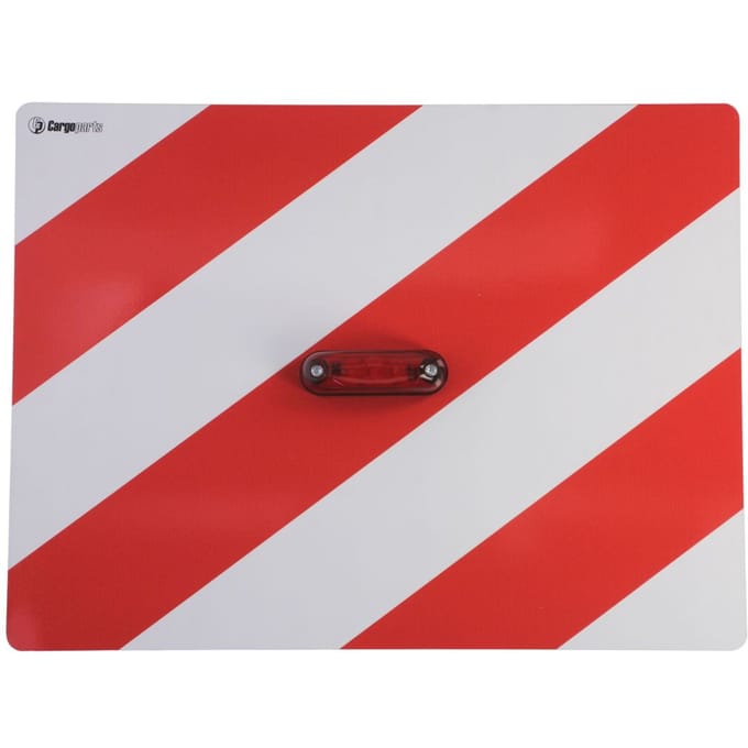 Waarschuwings-/informatiebord met LED, rood links CARGOPARTS CARGO-T012/D