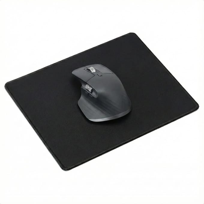 Techidna® - Muismat - Zwart - 26 x 21 cm - Antislip - Zonder Logo's