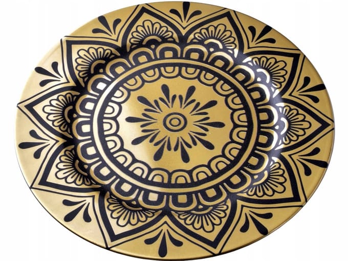 Blanche Gold Onderbord 33cm - Decoratief en Elegant Tafeldecor