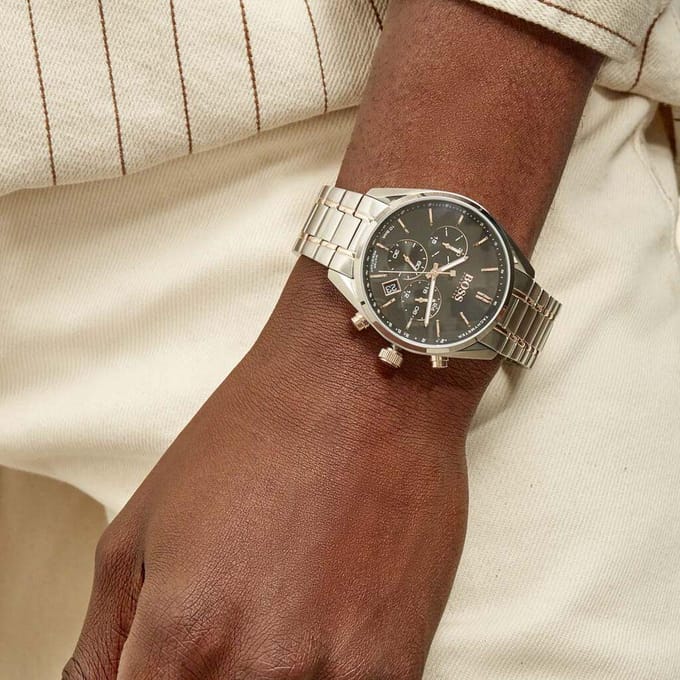 Hugo Boss - Heren Horloge Champion - Zilver