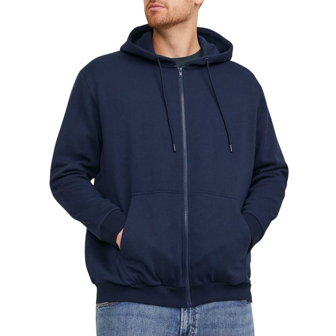 JACK & JONES PLUS - JJEBRADLEY SWEAT ZIP HOOD NOOS PLS Heren Trui