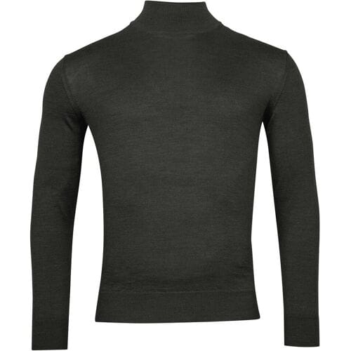 Baileys Trui Merino High Turtleneck Single Knit Antraciet / male