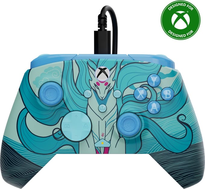 Turtle Beach Rematch Advanced Wired - Controller - USB - PC, Xbox One, Xbox Series X|S - Blue Kitsune