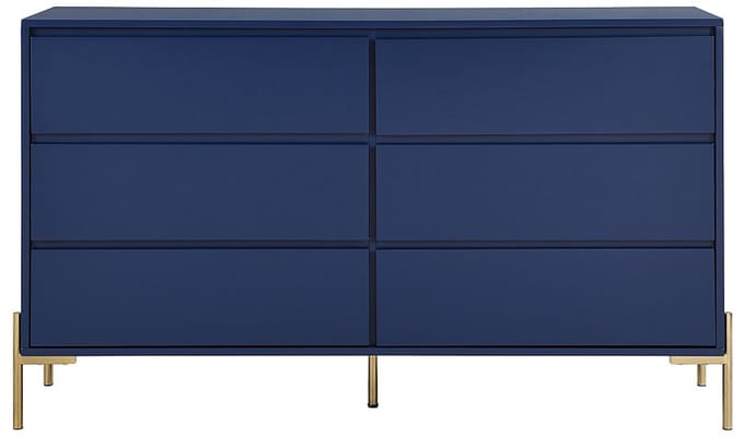 Vente-unique Sidetable-bureau - Kleur: licht houteffect - TOPANIA