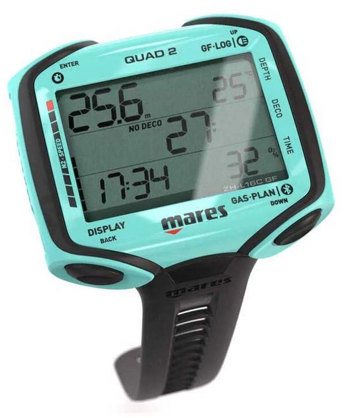 Mares Quad 2 Duikcomputer Aqua