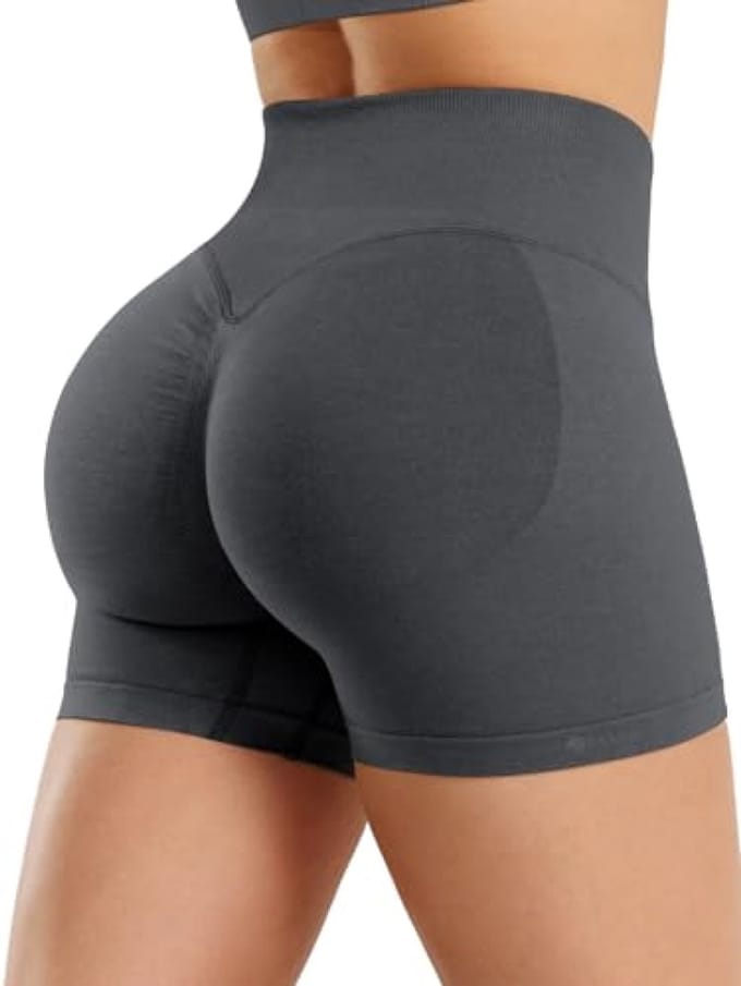 Dames sportshorts met verstevigend effect - Hoge taille naadloos design voor training