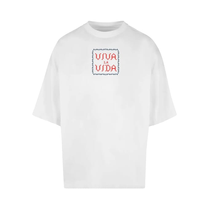 T-shirt Merchcode Frida Kahlo - Pixels viva la vida Huge