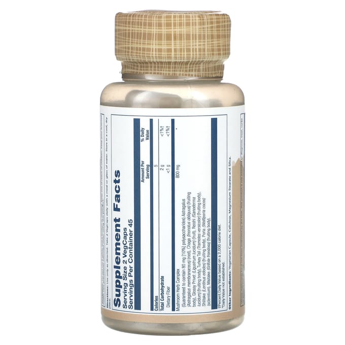 Paddenstoelen Kruiden Complex, 90 Plantaardige Capsules