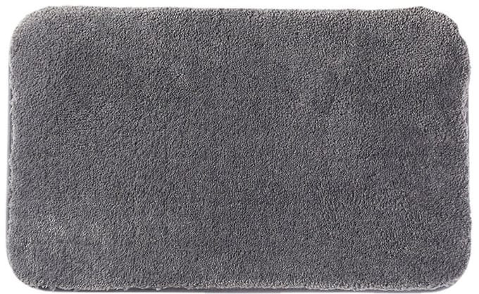 Badmat - Microvezel, 2cm extra dik, super absorberend, antislip, grijs, 40x60cm