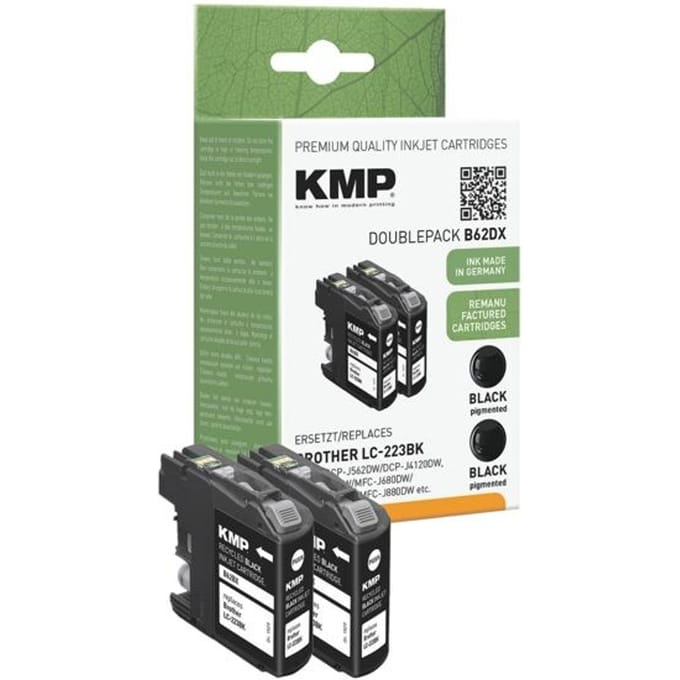 Pak met 2 inktpatronen vervangr Brother »LC-223BK«