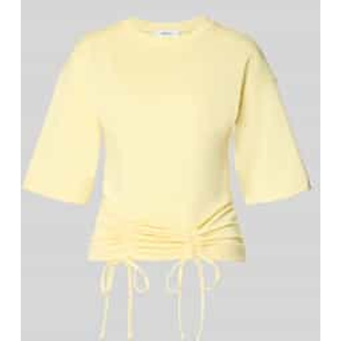 T-shirt met plooien model 'MALLE'