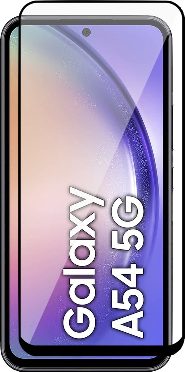 Screenprotector geschikt voor Samsung Galaxy A54 - Gehard Glas Screen Protector FullGuard