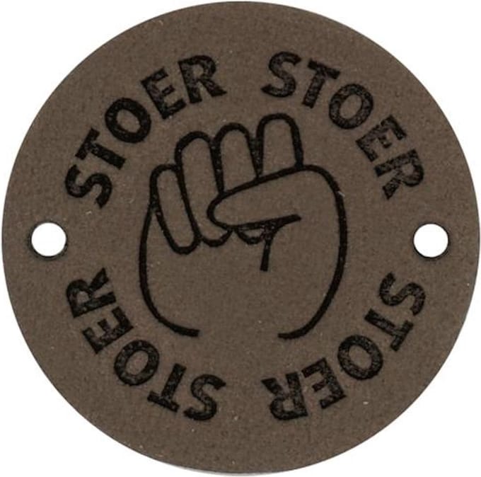 Durable Leren Label – "Stoer" – Duurzaam & Stijlvol (2 stuks)
