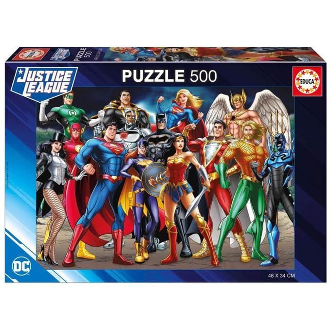 Puzzle 500 pièces - EDUCA - DC Comics Justice League - Multicolore - 48x34 cm - Pour enfants à partir de 10 ans