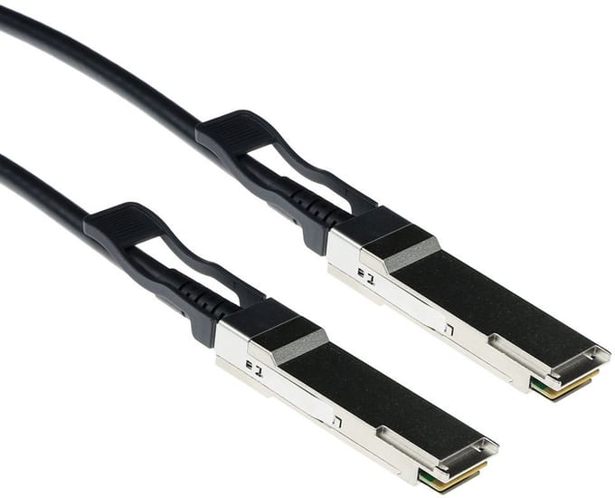 ACT 2 m QSFP28 100GB DAC Twinax Cable gecodeerd voor open platform / uncoded / generic
