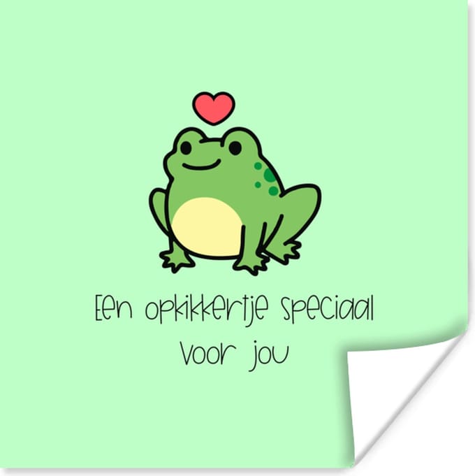 Poster Sterkte - Quotes - Dieren - Opkikker - 75x75 cm