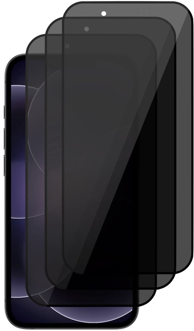 Privacy Screenprotector geschikt voor iPhone 17e - 3x Volledig Dekkend Glas Screen Protector