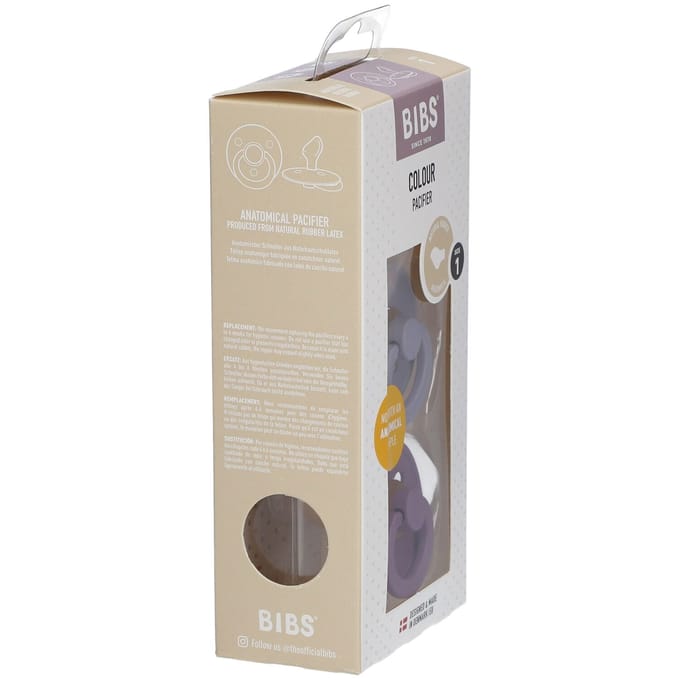BIBS Anatomic Fopspeen Fossil - Mauve 0-6 Maanden 2 Speen