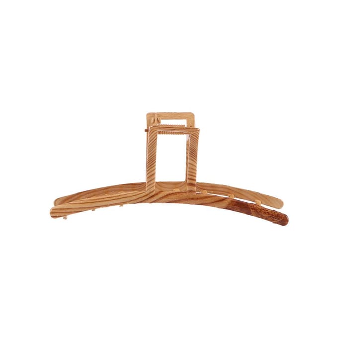 Herfst Mode Metaal Houtnerf Haarclips Haaienklem Dames Haaraccessoires Koreaanse Haarklem brown