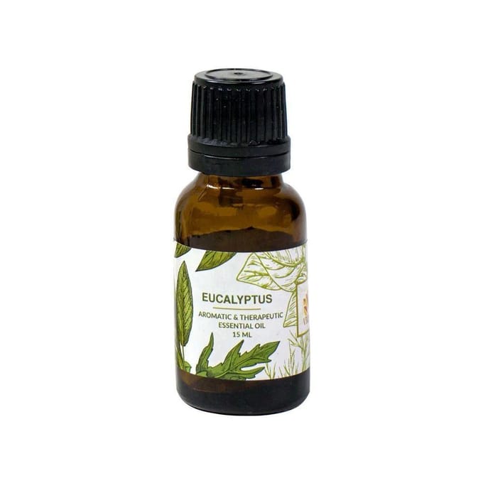 Эфирное масло Эвкалипта (15 мл), Eucalyptus Essential Oil,  Vrindaam 14.171875 black