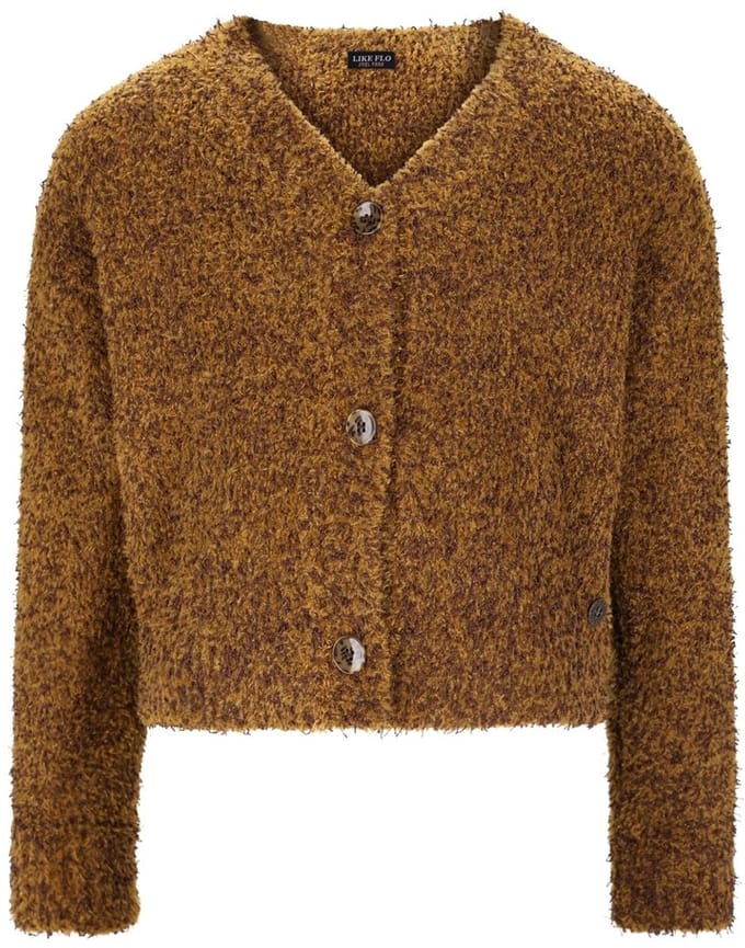 Like Flo winter vest meisjes - geel - Deau - furry
