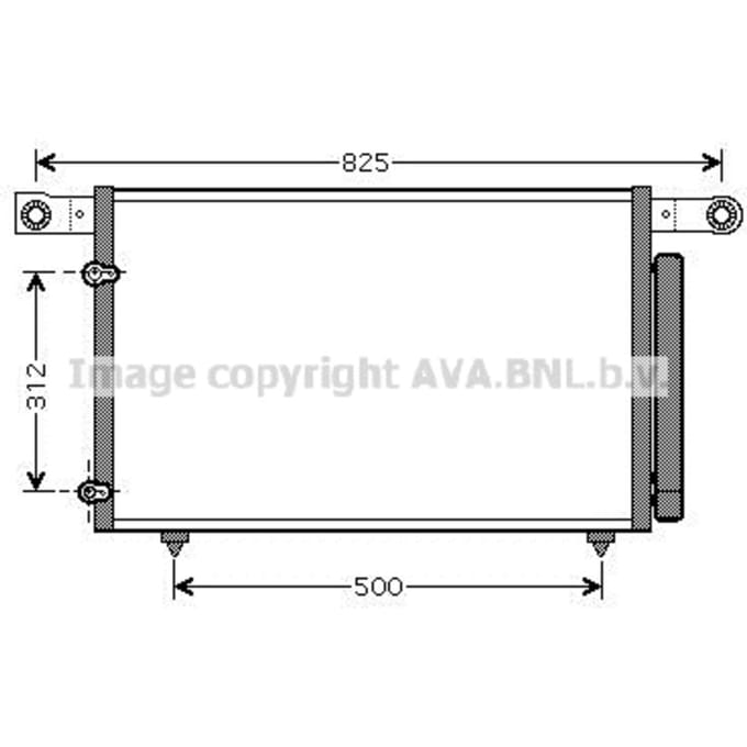 Condensator, airconditioning AVA COOLING MZ5196D AVA