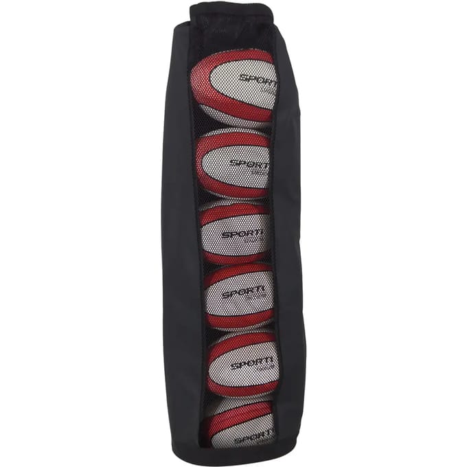 Teamswear (6) Tas Voor Rugbyballen - Zwart | Maat: UNI