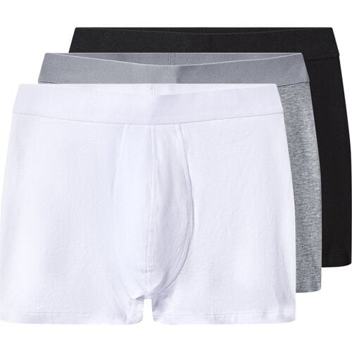 ESMARA MEN Set van 3 heren boxers (Zwart/grijs/wit, M)
