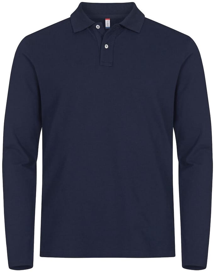 Clique Stretch Premium Polo L/S 028262 - Dark Navy - S