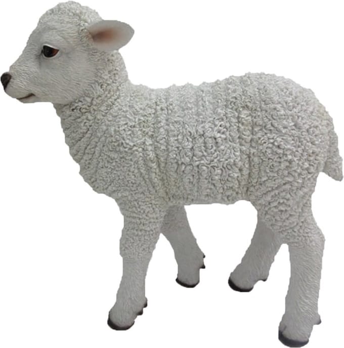 Esschert Design Lam Staand 29,3 X 27,6 Cm Polyresin Wit