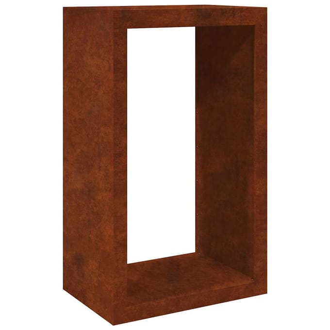 vidaXL - Brandhoutrek - 60x40x100 - cm - weervast - staal