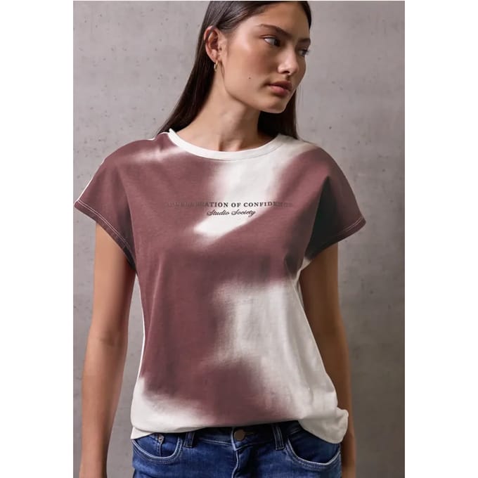 Shirt met print en tekst