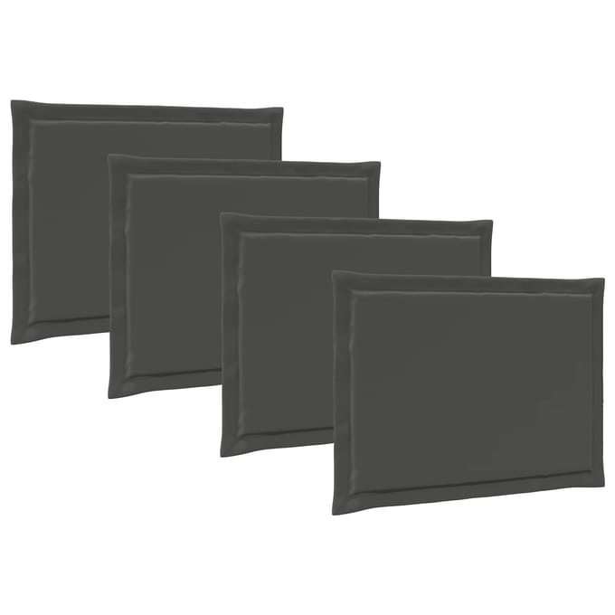 vidaXL - Zitkussens - 4 - st - Polyester - Antraciet - 47 - x - 36 - x - 2 - cm