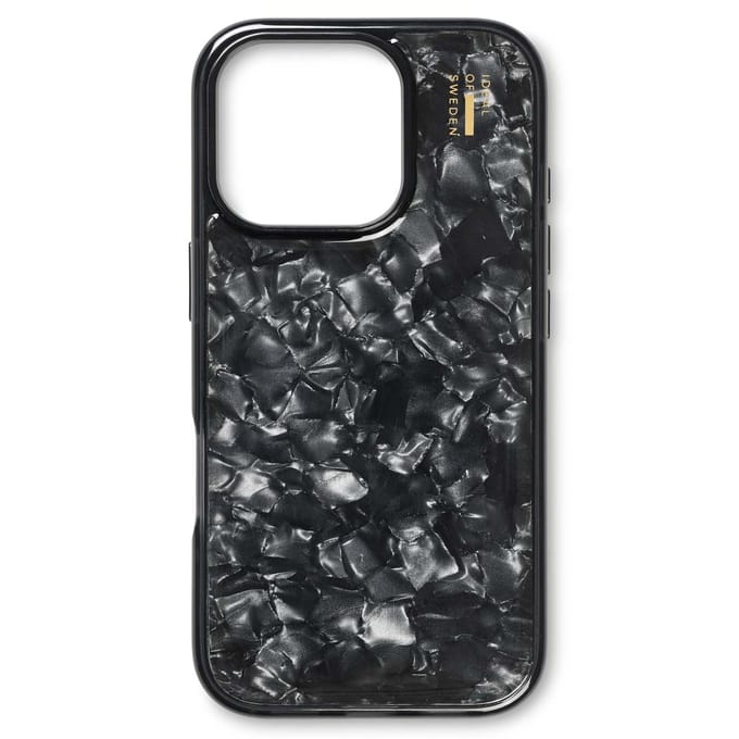 iDeal of Sweden Pearlized Case geschikt voor Apple iPhone 16 Pro Max - Zwart