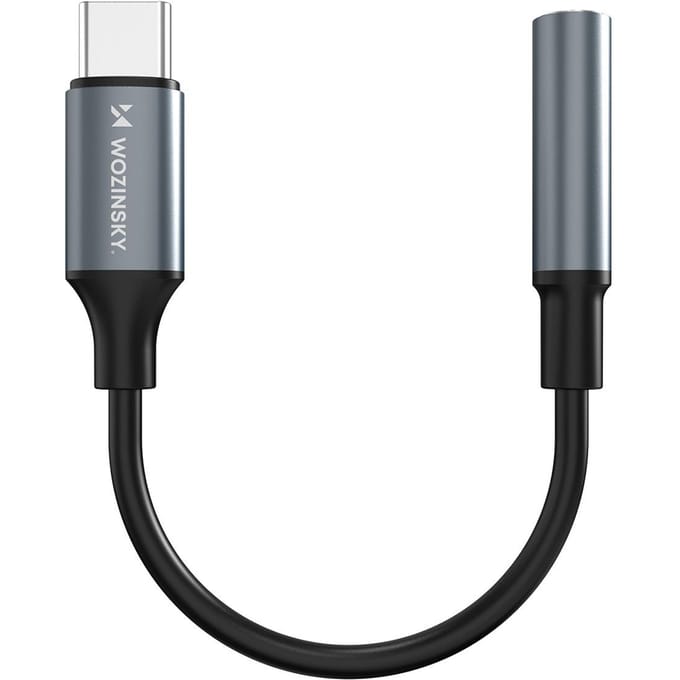 Wozinsky WACM-01 USB-C Adapter - Mini Jack 3.5mm - Black