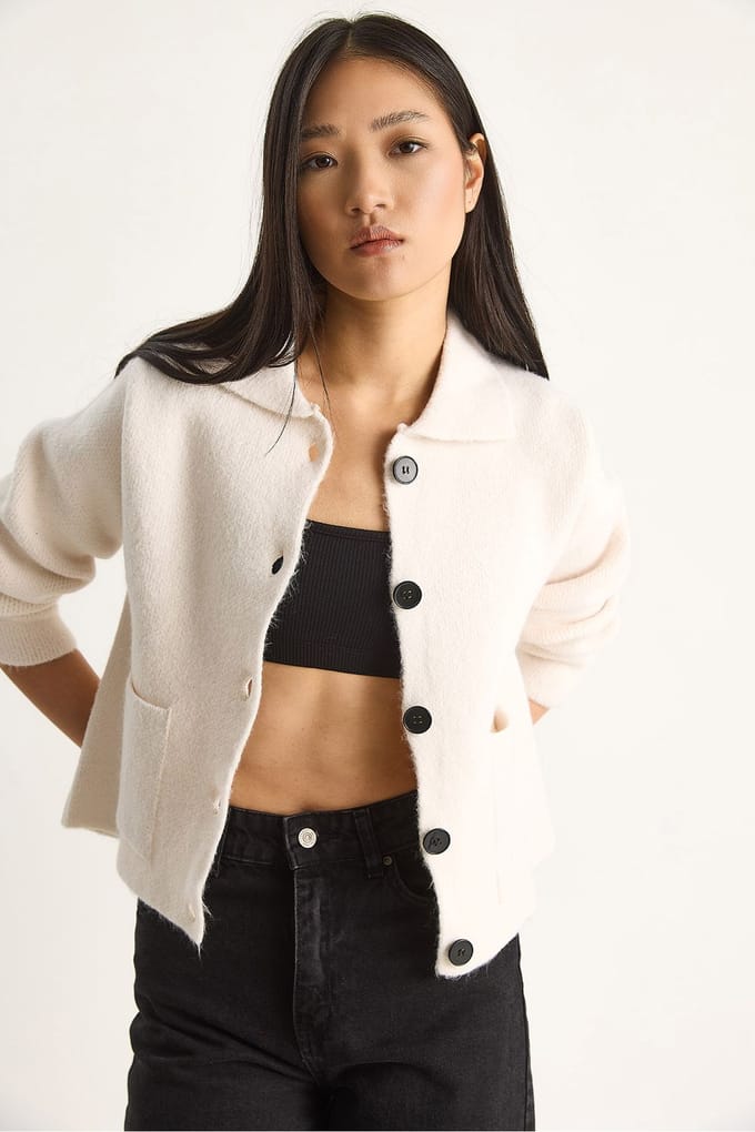 Gebreide Cardigan met Zakken