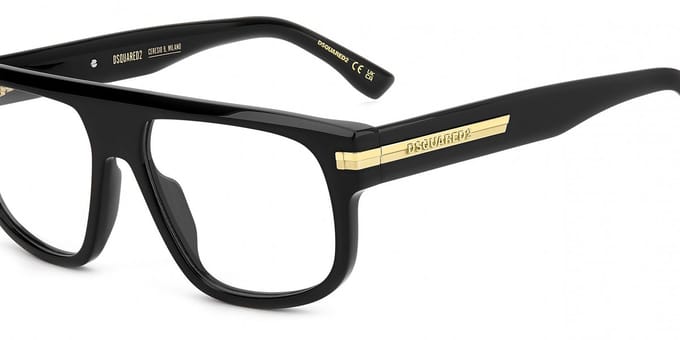 Dsquared2 D2 0179 Black 56/16/145 MAN Brilmonturen