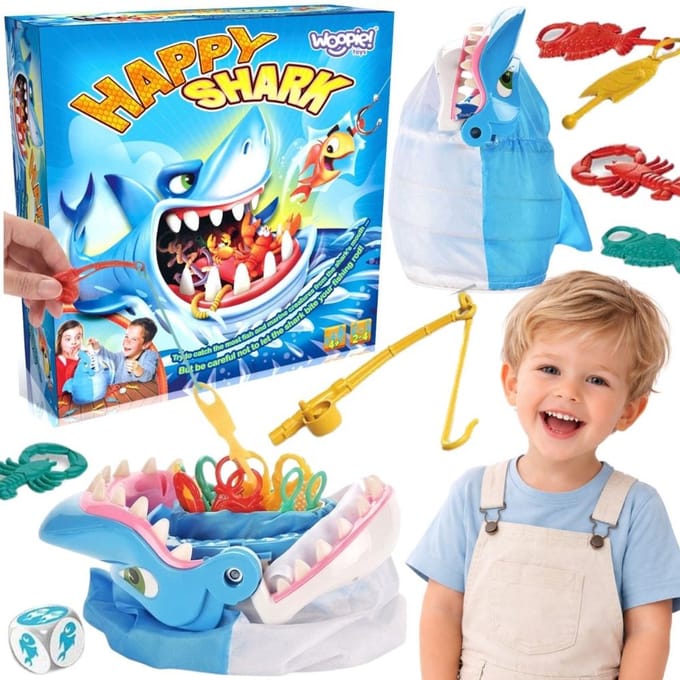 Woopie Arcade Game Fishing Hungry Shark Bites Diy - UNI