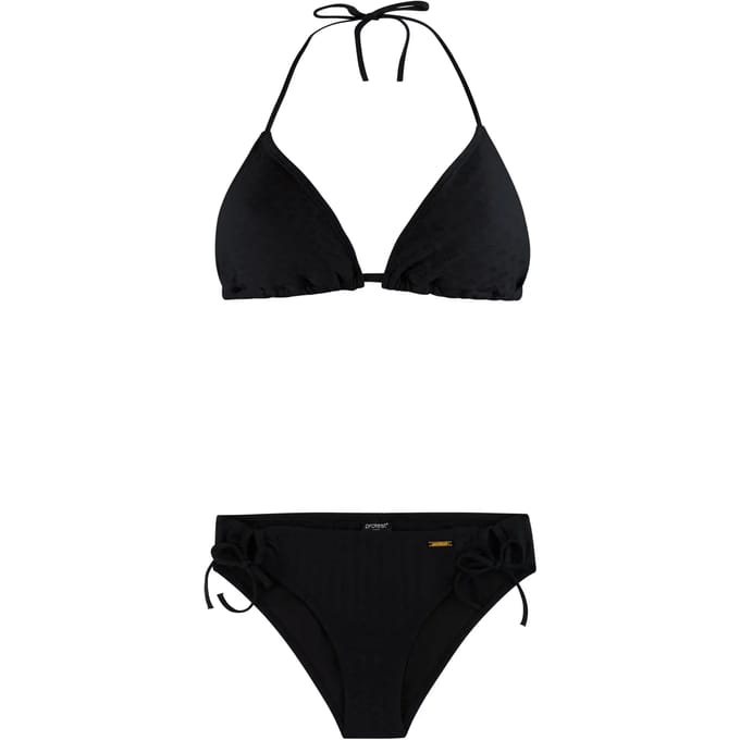 Protest PRTExit - Triangel bikini set Dames - Koordsluiting - Uitneembare vulling - Normale pasvorm - Medium dekking - Oranje