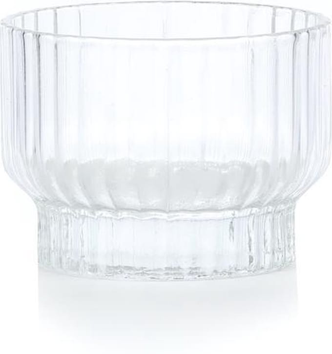 XLBoom Volta Theelicht - in Glas - Transparant - 9 × 9 × 7 cm